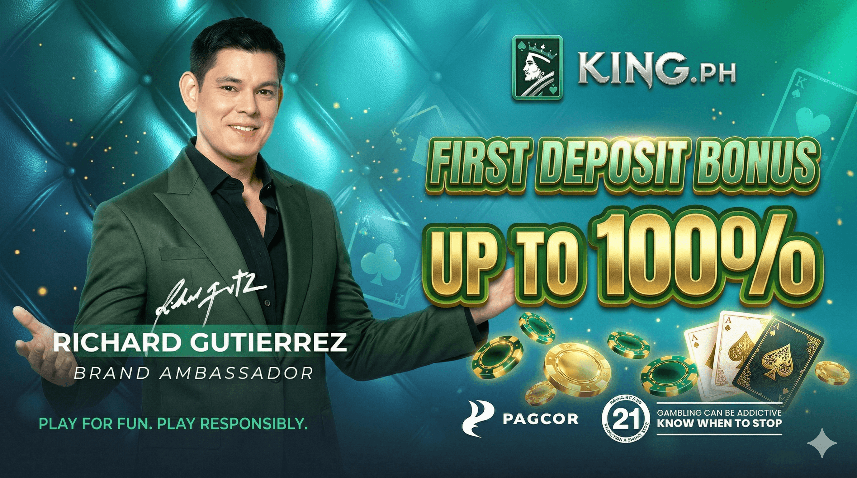 KingPH 100% First Deposit Bonus